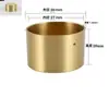 Nuevas Almohadillas para Pies de Cobre Puro Estilo Chino, Tapas Redondas de Latón Selladas, Cubiertas de Latón para Pies, Accesorios para Muebles, Tapones de Latón, Cubiertas de Latón