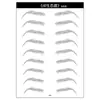Pegatinas 3D para Cejas Estilo Tiktok, Pegatinas de Tatuaje de Transferencia 6D para Cejas, Pegatinas de Tatuaje para Cejas, Pegatinas de Tatuaje en Stock de Fábrica, Pegatinas de Tatuaje Personalizadas