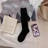 Zapatos y calcetines de algodón estilo Miu para mujer, calcetines de lana gruesos y cálidos para otoño e invierno, calcetines largos versátiles estilo japonés para zapatos Birkenstock