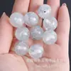 Múltiplos Estilos de Miçangas Redondas com Glitter Fino de 16mm, Fitas com Folha de Ouro, Miçangas Soltas para Correntes de Celular DIY, Pulseiras, Colares e Acessórios de Joias
