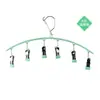Estante multifuncional para calcetines, estante de secado curvo antideslizante, doble uso para húmedo y seco, tendedero de clips para calcetines, estante de calcetines a prueba de viento, multi-clip