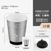 Taza Desechable de Papel Plateado de Alta Apariencia para Helado con Anillo Antigoteo, Portacono Crujiente de Papel, Taza de Café para Uso Comercial