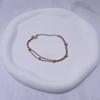 Pulsera Personalizada de Doble Capa para Estudiantes Femeninas Estilo Coreano Estilo Bosque Simple Mejor Amiga Plata de Ley Sin Desvanecimiento Regalo de Cumpleaños para Mujeres