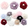 5cm Malla Perla Simulada Camelia Quemada Accesorios para Ropa DIY Flor Hecha a Mano Zapatos Corsage Accesorios para Ropa