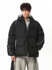 Chaqueta de Algodón Gruesa Otoño e Invierno Jack Chuan Yang Parka Corta para Pareja Ropa de Abrigo Cálida de Algodón con Capucha para Hombres y Mujeres Bloque de Color para Exteriores