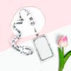 Set original de tarjetas transparentes lindo insignia de estudiante bolsa deslizante para tarjeta escolar joyería para colgar en el cuello punto anti-pérdida duradera fabricantes