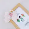Acessórios de bordado para roupas, adesivos de tecido tridimensionais, joias, estilo coreano original de fábrica, DIY, coelho fofo e adorável, laço