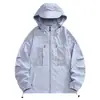 Fornecimento Direto da Fábrica Roupas de Proteção Solar em Nylon para Homens e Mulheres, Design Estiloso, Leve, Respirável, Seda de Gelo, Com Capuz, Proteção UV para Atividades ao Ar Livre