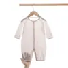 Macacão de Bebê Manga Longa Verão Fino Roupas com Ar Condicionado Pijama Roupas para Recém-Nascidos Macacão de Bebê Respirável Verão
