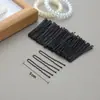 Accesorios para el Cabello Pinza para el Cabello Pinza Negra en Forma de U Pasador de Pelo Pasador Grueso Herramienta de Fijación con Cabeza de Bola Pinza en Forma de U Tocado