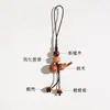 Colgante de calabaza de madera de durazno natural, cordón para teléfono móvil, colgante de unidad USB de paz y alegría, cadena de llaves y teléfono móvil estilo chino al por mayor