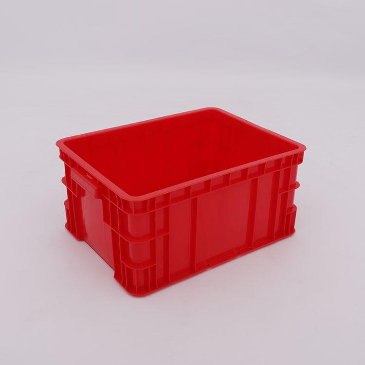 可堆高塑料周转箱 400-200仓库整理仓储箱蓝色
