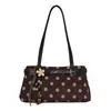 Bolsa de Mão de Bolinhas 2026 Outono Nova Simples Casual Bolsa de Ombro para Mulheres Grande Capacidade Bolsa para o Dia a Dia para Trabalhadores de Escritório