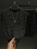 Verano 2026 Nuevo Más Vendido Estampado de Leopardo Lentejuelas Rasgados Sin Mangas para Hombre Lujo Gama Alta Shorts Conjunto Casual de Moda