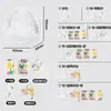 Bolsa de Carrinho de PVC Espesso de Alta Transparência em Forma de Q Bolsa de Armazenamento para Bonecas de Algodão Bolsa Suspensa à Prova de Poeira Bolsa para Exibição de Figuras de Brinquedo da Moda Boneca