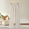 Pantalones Casuales de Pierna Ancha 2026 para Mamás de Mediana Edad, Edades 40-60, Pantalones Largos con Cintura Elástica para Mujeres de Mediana Edad