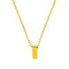 Collar de Acero de Titanio con 26 Letras Inglesas Diseño Nicho Colgante de Letra Simple Regalo de Cumpleaños Cadena para Clavícula Que No Se Cae