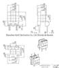 Esqueleto de transformador de alta frequência EE1905 horizontal 2+2 pinos HXJ-EE1912 distância entre pinos 9,90mm fonte de alimentação de alta frequência