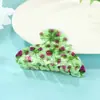 Nuevo Clip para el Cabello Elegante Retro de Tamaño Mediano Pequeño Floral Medio Atado Clip para el Cabello Elegante de Alta Gama Clip de Tiburón Accesorios para el Cabello