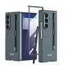 Adecuado para funda de teléfono móvil Samsung Galaxy Z Fold7, Pantalla plegable con ranura para lápiz, Color puro, Estilo Ins elegante, Unisex