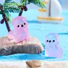 Figuritas de nutrias marinas en miniatura, que brillan en la oscuridad y son adorables, para crear paisajes en miniatura.; Accesorios decorativos y adornos en miniatura con temática oceánica para hacer tú mismo