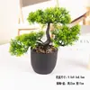 Plantas Verdes Simples Suculentas de Plástico em Vaso Ornamento para Sala de Estar Mesa de Jantar Flores Artificiais Decorações Ornamento Flores Biomórficas