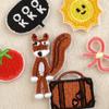 Etiqueta Bordada Patch Bordado Animal de Desenho Animado Fruta Patch Adesivo Adesivo Acessórios DIY Wappen Iqo Patch de Tecido