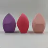 Nuevo puff de polvo de tres cortes sin látex, suave, amigable con la piel, herramientas de belleza, puff de belleza con forma de huevo, empaquetado individualmente