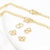 Cuentas de Colores Duraderos Chapadas en Oro de 18 Quilates con Broche de Color Dorado S Broche Pulsera Collar Conector Final Accesorios para Joyería Hechos a Mano DIY B60A