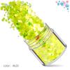 Explosiones transfronterizas resistente a la fusión hexagonal 123 mm mixto 12 colores set de lentejuelas para nail art parche de joyería para nail art