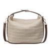 Bolso de Cubo Transfronterizo de Comercio Exterior Tejido de Paja Bolso Pequeño Casual para Mujer Bolso Portátil de Hombro Cruzado Primavera 2024 Nuevo