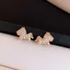 Pendientes de plata de ley S925 estilo coreano de lunares con lazo 2026 nuevos de moda populares versátiles de alta gama hermosos pendientes para mujer