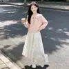 Conjunto de Sudadera para Niña Primavera y Otoño 2026 Nuevo Conjunto de Moda y Estilo para Niños, Hermoso Conjunto de Dos Piezas de Falda para Niña Otoño