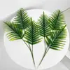Folha de bananeira colada simulada folha solta de kwai folha de palmeira anchova folha de ferro parede de casamento arranjo de flores de folha falsa