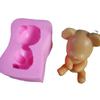 Variedade tridimensional 3D de urso açúcar silicone molde bonito urso decoração bolo molde Mousse molde de chocolate