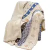 Ins macia e fofa manta de inverno quente de flanela de leite para gato, cobertor de ombro espesso de lã de cordeiro, manta decorativa para sofá