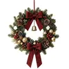 Novo guirlanda de Natal transfronteiriça com bolas de Natal, pingente de guirlanda de Natal, guirlanda decorativa mais vendida transfronteiriça para pendurar na porta