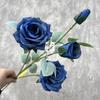 Nuevas Rosas Diamante de 4 Cabezas, Rosas Simuladas, Flores Falsas, Adornos para Sala de Estar y Dormitorio, Flores Secas, Fotografía de Boda, Exportación al por Mayor