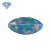 Anillo de piedra desnuda de ópalo sintético con forma de ojo de caballo de Huagang Gem, cara de ópalo artificial, taladro de fondo plano Huocai Aobao OP01