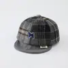 Al por mayor Otoño 2026 Lana Cálida Gorra de Pato para Bebé Estilo Coreano Serie a Cuadros para Niños y Niñas Sombrero de Ala Suave de Moda para Bebé