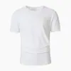2026 Comercio Exterior Transfronterizo Europeo y Americano Primavera y Otoño Nuevo Deportivo Casual Color Sólido Multicolor Cuello Redondo Mangas Cortas para Hombre