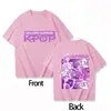 Talla Europea Transfronteriza Nueva Película Kpop Cazador de Demonios Rumi Camiseta de Algodón de Cuello Redondo para Padres e Hijos, Niños, Niñas y Mujeres