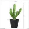 2024 pequeno cacto em vaso cacto coluna artificial planta deserto tropical decoração de casa suculenta artificial bonsai