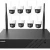 Cámara de Vigilancia Inalámbrica Wifi Hikvision Fotografía Exterior HD 4008k Calle Color Completo Visión Nocturna Kit Completo