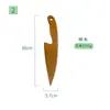 Herramientas de cocina de madera para niños cortar verduras y frutas cuchillo Cuchillo de juguete de haya patrón de dibujos animados cuchillo de pastel logo