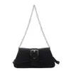 Estilo vintage, alta calidad, nueva colección de primavera 2026: bolso de hombro casual de moda, diseño simple, correa de cadena, adecuado para mujeres