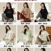 Tienda Física Pijamas de Algodón de Manga Corta Simples y Modernos para Mujer Verano Nuevo Pullover Conjunto de Ropa para el Hogar de Algodón Usable