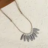 Colar de Maçã de Cerâmica Jingdezhen Colar Borboleta Dopamina Personalidade Fresca Feminina Moda Versátil Colar Venda por Atacado