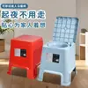 Taburete de Inodoro de Plástico para Personas Mayores y Mujeres Embarazadas, Asiento de Inodoro Simple y Portátil, Taburete para Inodoro de Sentadilla, Escupidera para Interiores