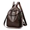Mochila de Couro Macio de Alta Qualidade Transfronteiriça para Mulheres, Nova Mochila Leve Casual para Comutadores Estudantes Escolares, Mochila de Viagem de Grande Capacidade